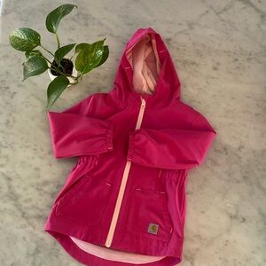Carhartt zippered jacket with hood - bright pink 💗💗💗